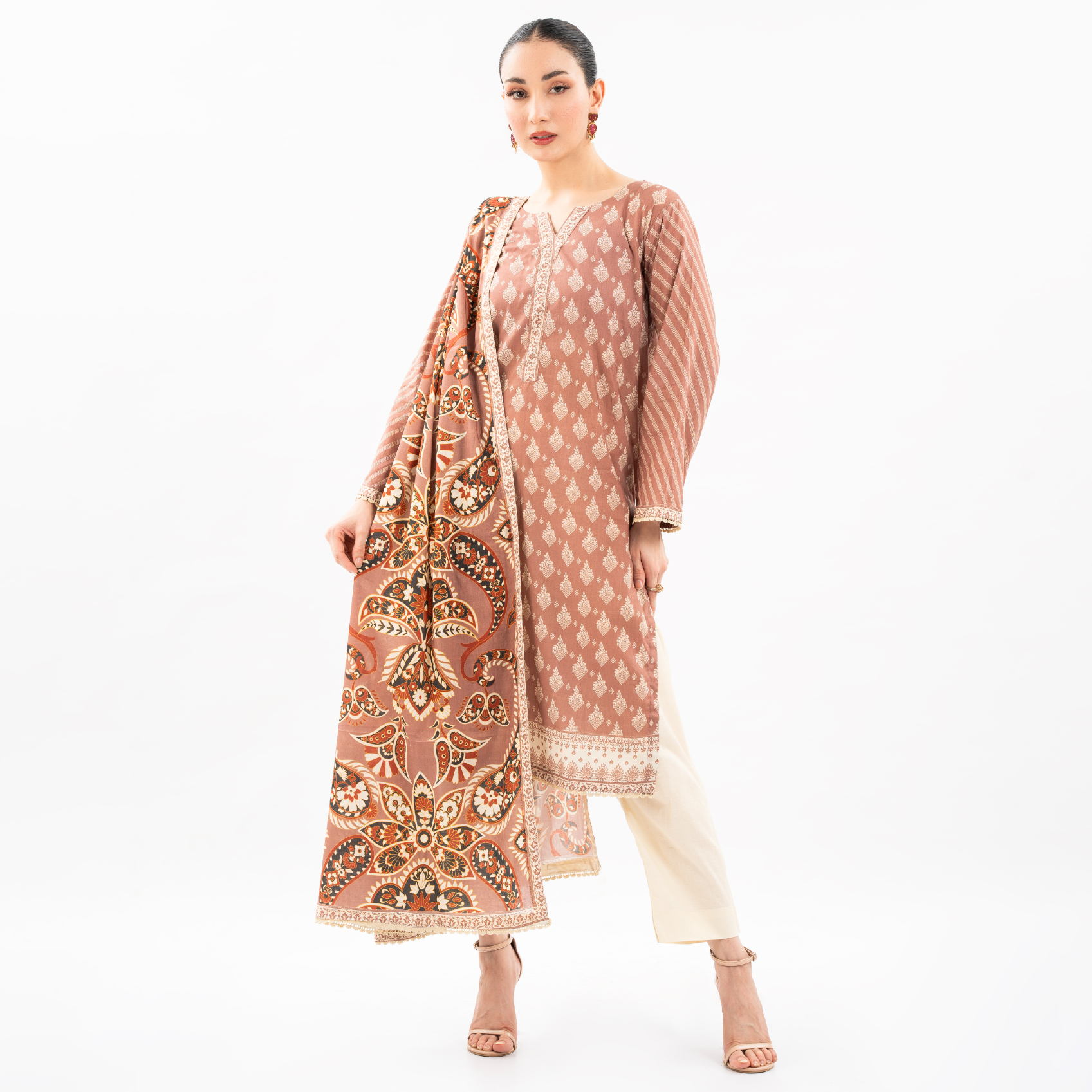 Maahru - Unstitched Fabric - 2 Piece (100 % Premium Lawn) - Thirstle Thrill