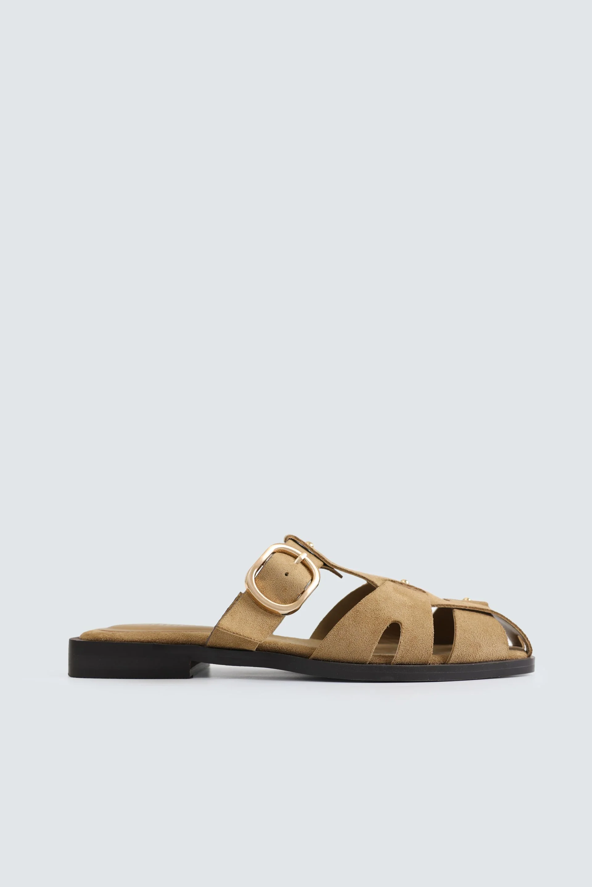 Suede Fisherman Mules