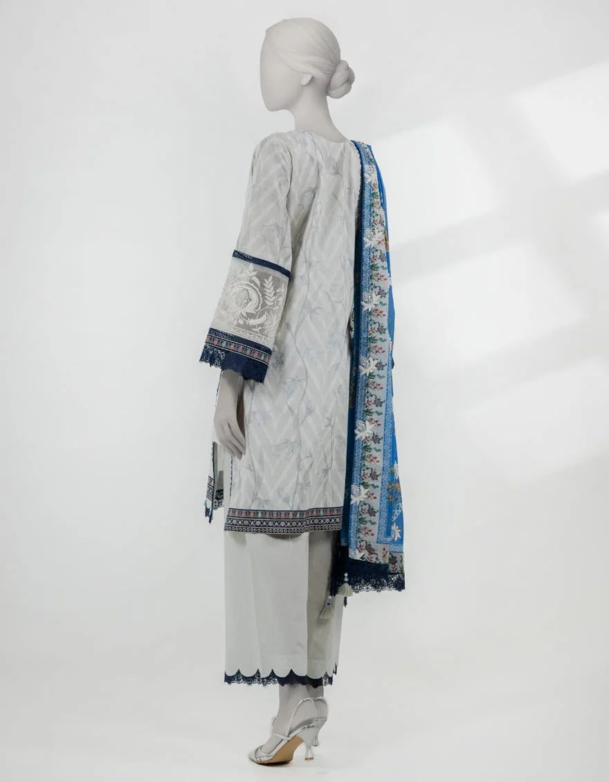 MULTICOLOR LAWN EMBROIDERED UNSTITCHED 3PC