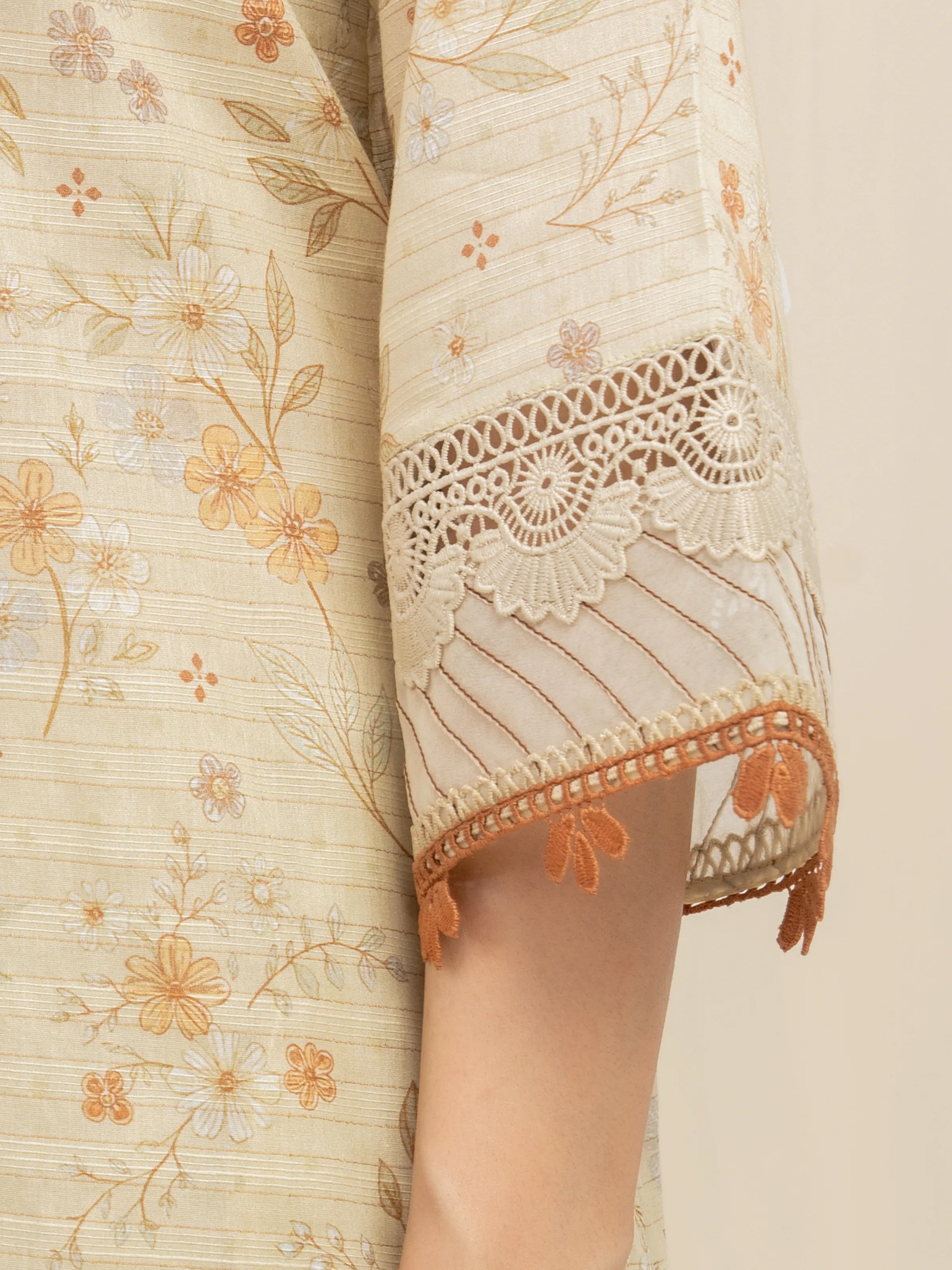 Printed Zari Lawn Suit - EWU6M6-026-3P
