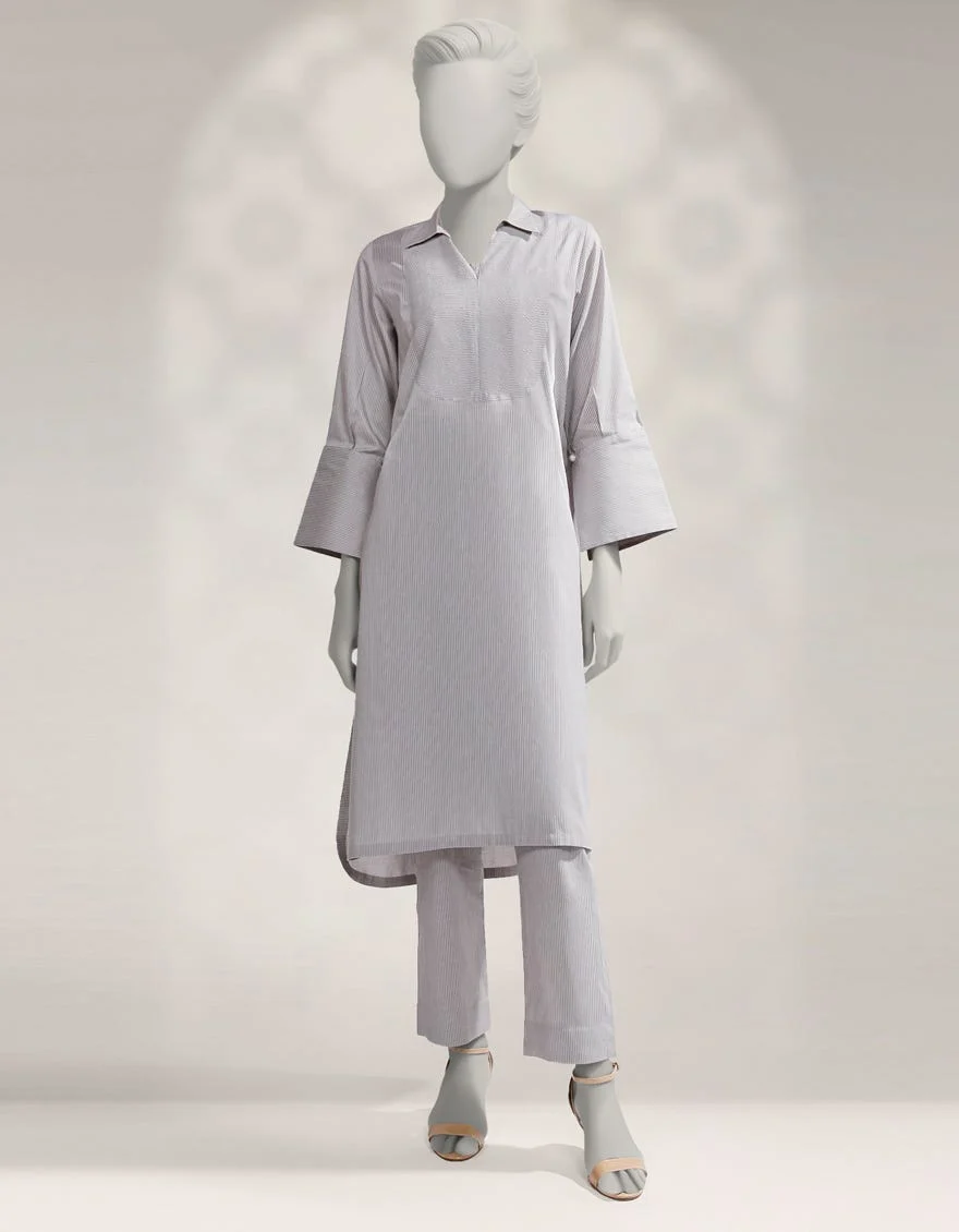 GREY TEXTURED CO-ORD SET