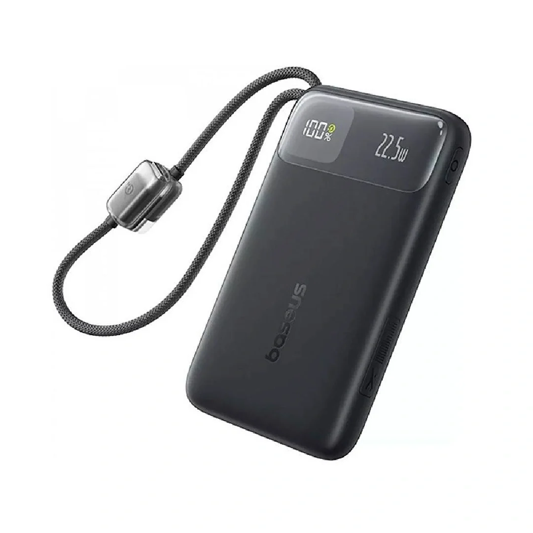 Baseus EnerFill FC11 Digital Display Power Bank with Dual Built-in Cables 10000mAh 22.5W