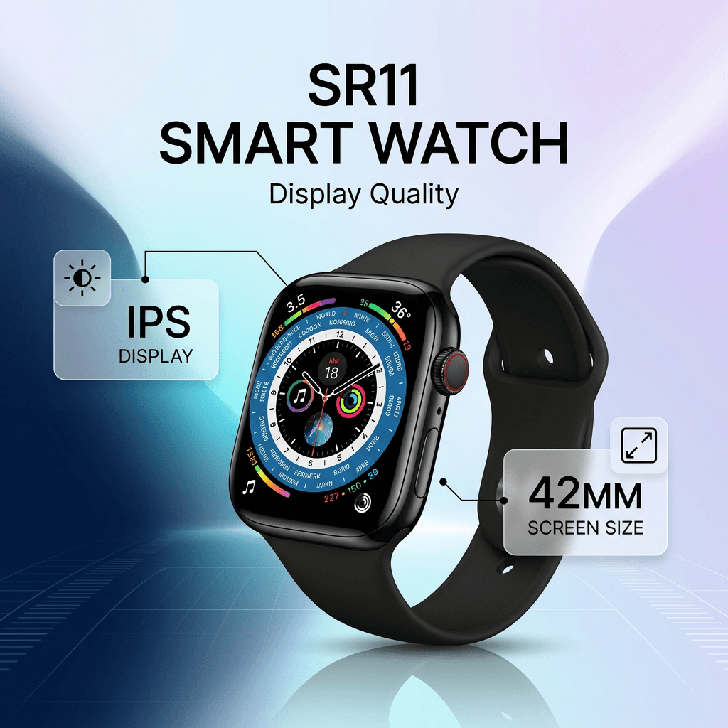 SR11 Smart Watch With Apple Logo