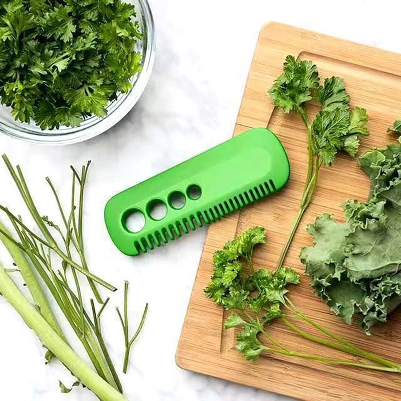 Kitchen Vegetable Leaf Peeler Comb Multi-Function Gadget Creative Leaf Remover Kitchen Herb Comb Removing leaves Comb