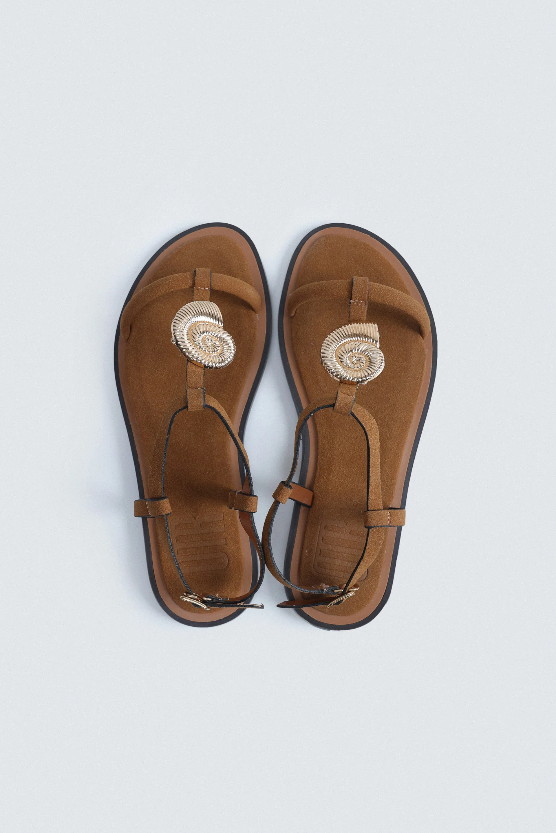Slip-On T-Strap Sandals