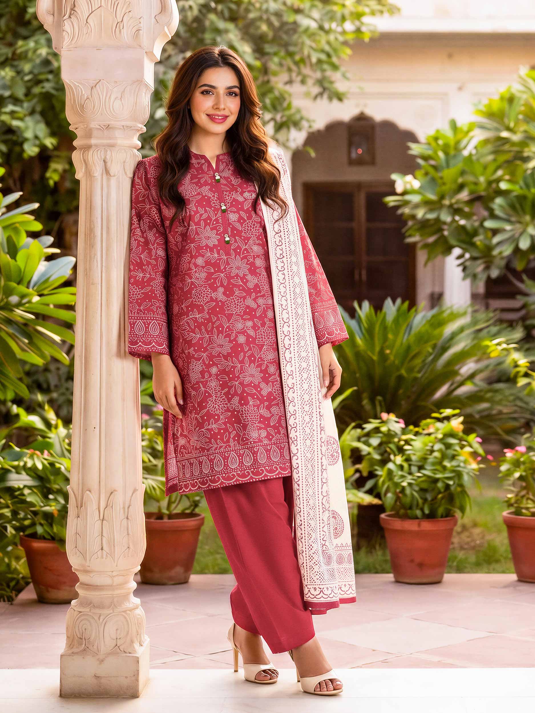 2 Piece Lawn Paste Suit (Unstitched)