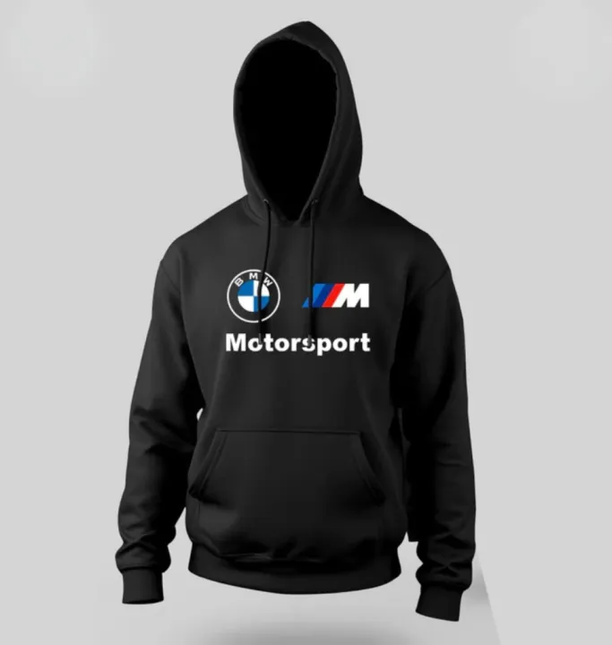 BMW Motorsport Printed Hoodie – Premium Fleece Pullover for Men & Boys | Stylish Racing Streetwear