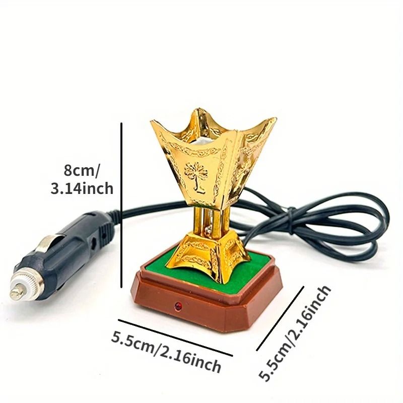 HOTTEST SALE Car Incense Burner Electronic Incense Burner Aroma Burner Incense Stove Electric Incense Holder Electric Censer Middle Eastern Incense Burner Home Decor Sandalwood Burner Arab Iron