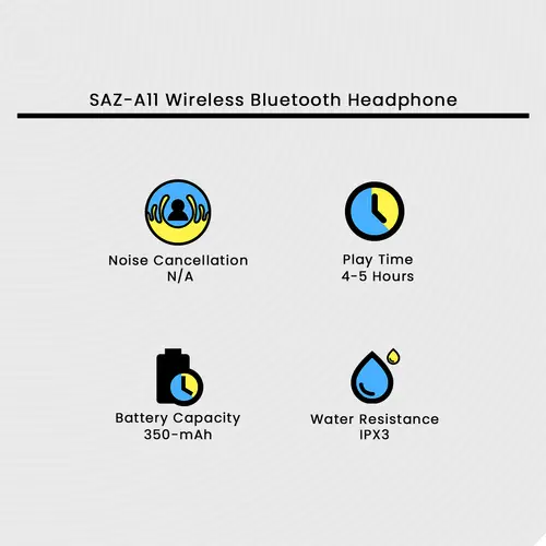 SAZ-A11 Wireless Bluetooth Headphone