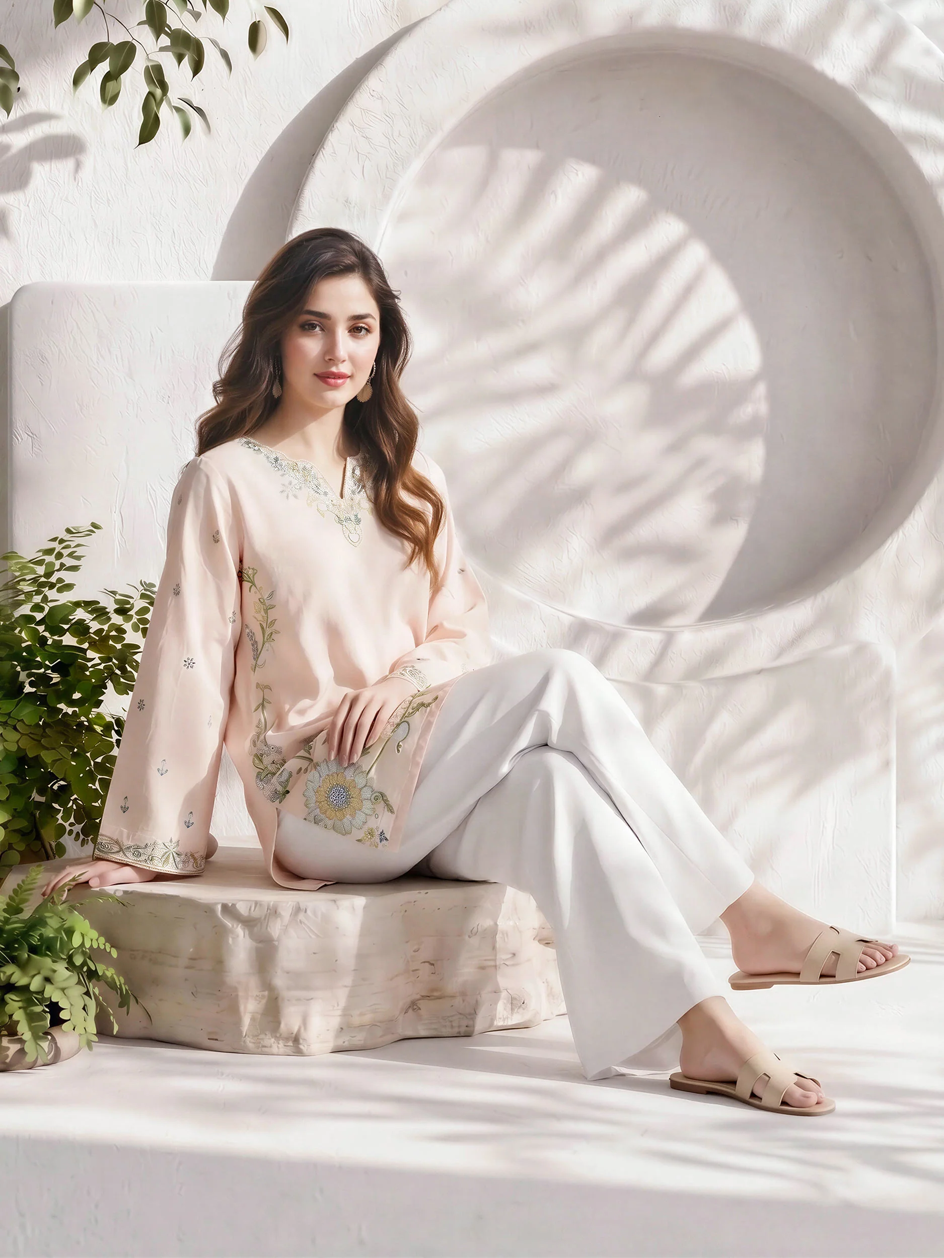 Lawn Kurti- Embroidered (Pret)