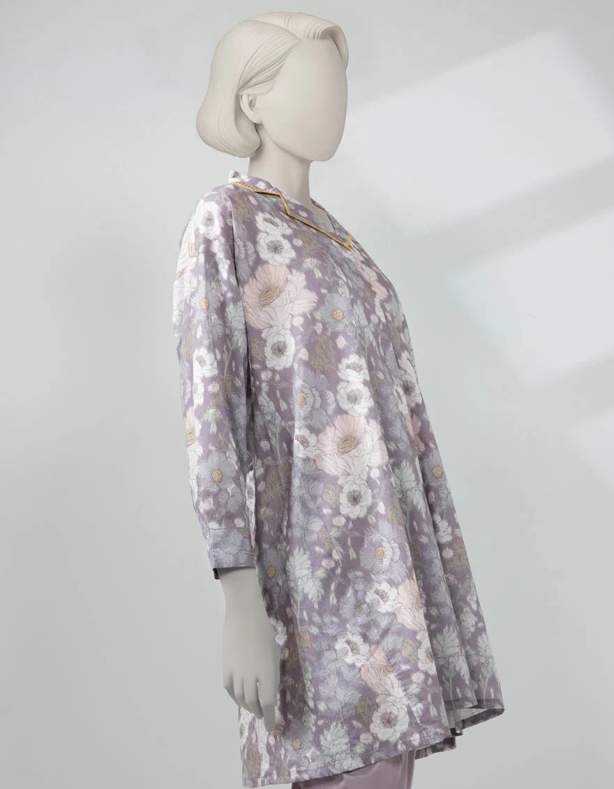 LILAC LAWN PRINTED UNSTITCHED 2PC