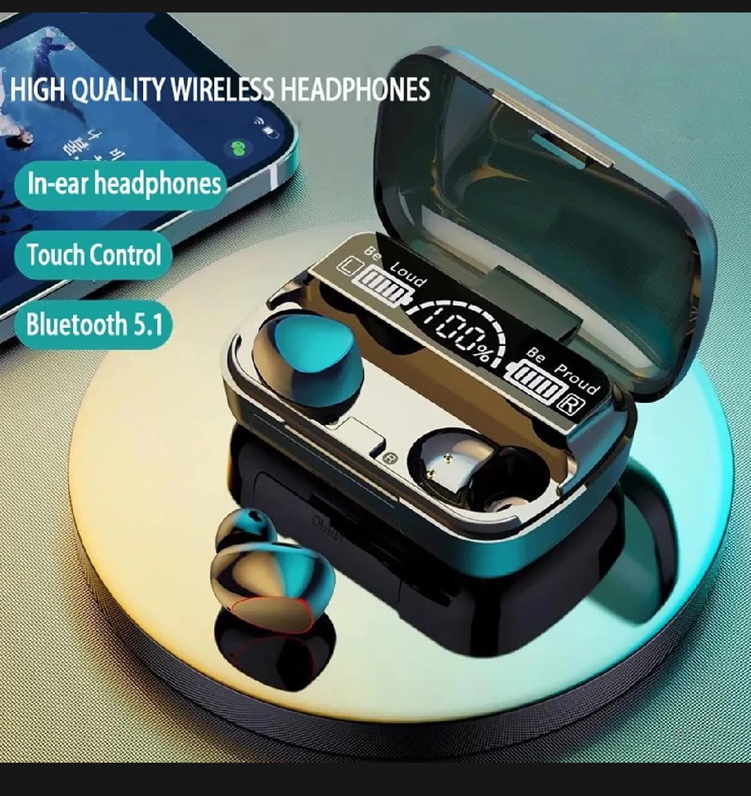 M10 TWS earbuds Wireless Bluetooth earbuds with 500mAh charging Box Stereo Sports waterproof