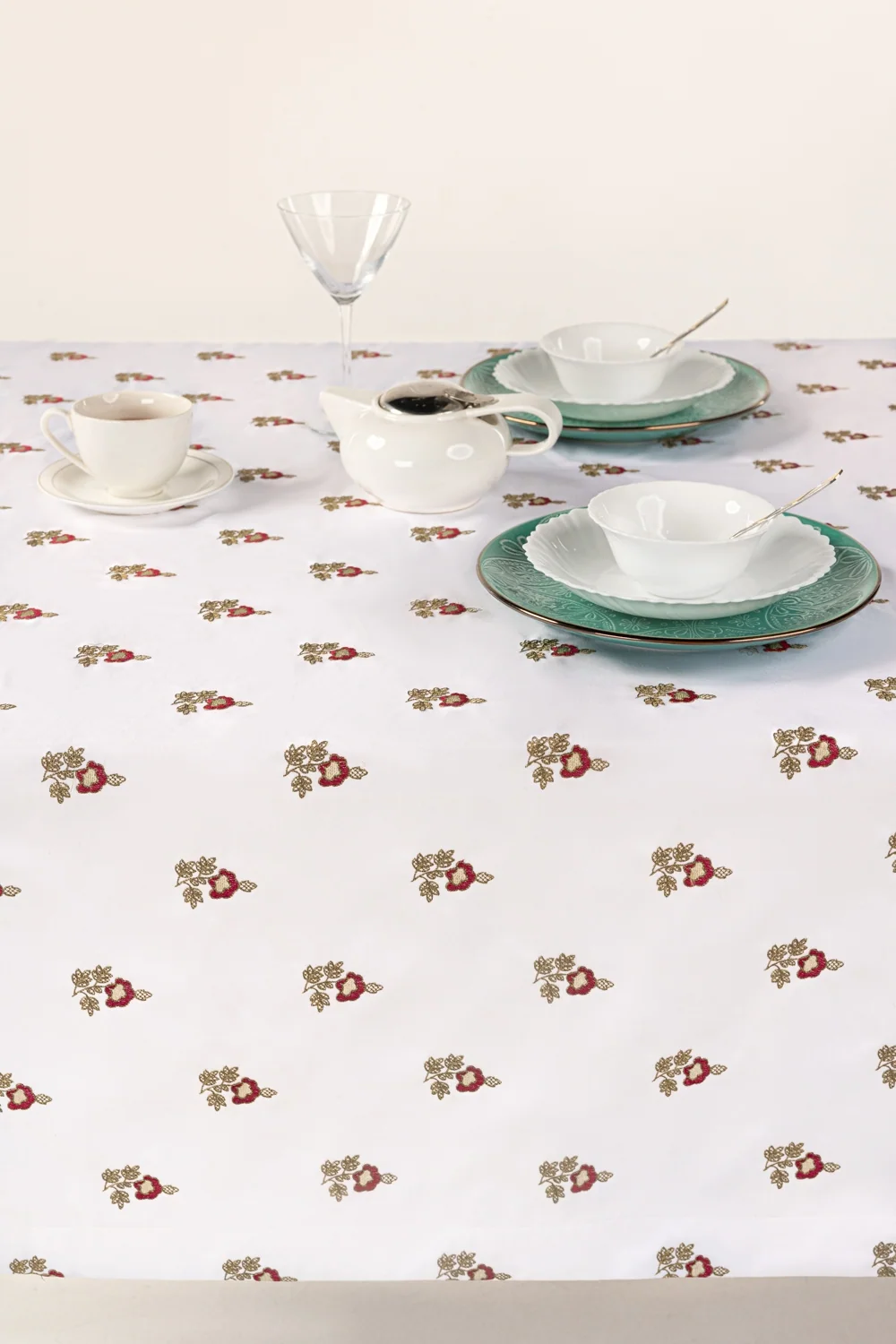 Classic Embroidered Table Cover