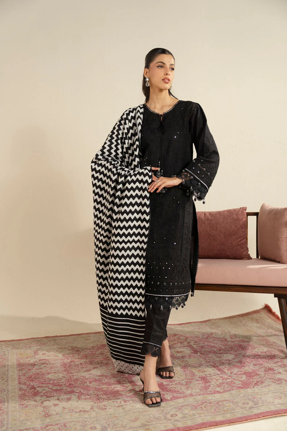 RTS, SHIRT, TROUSER & SHAWL