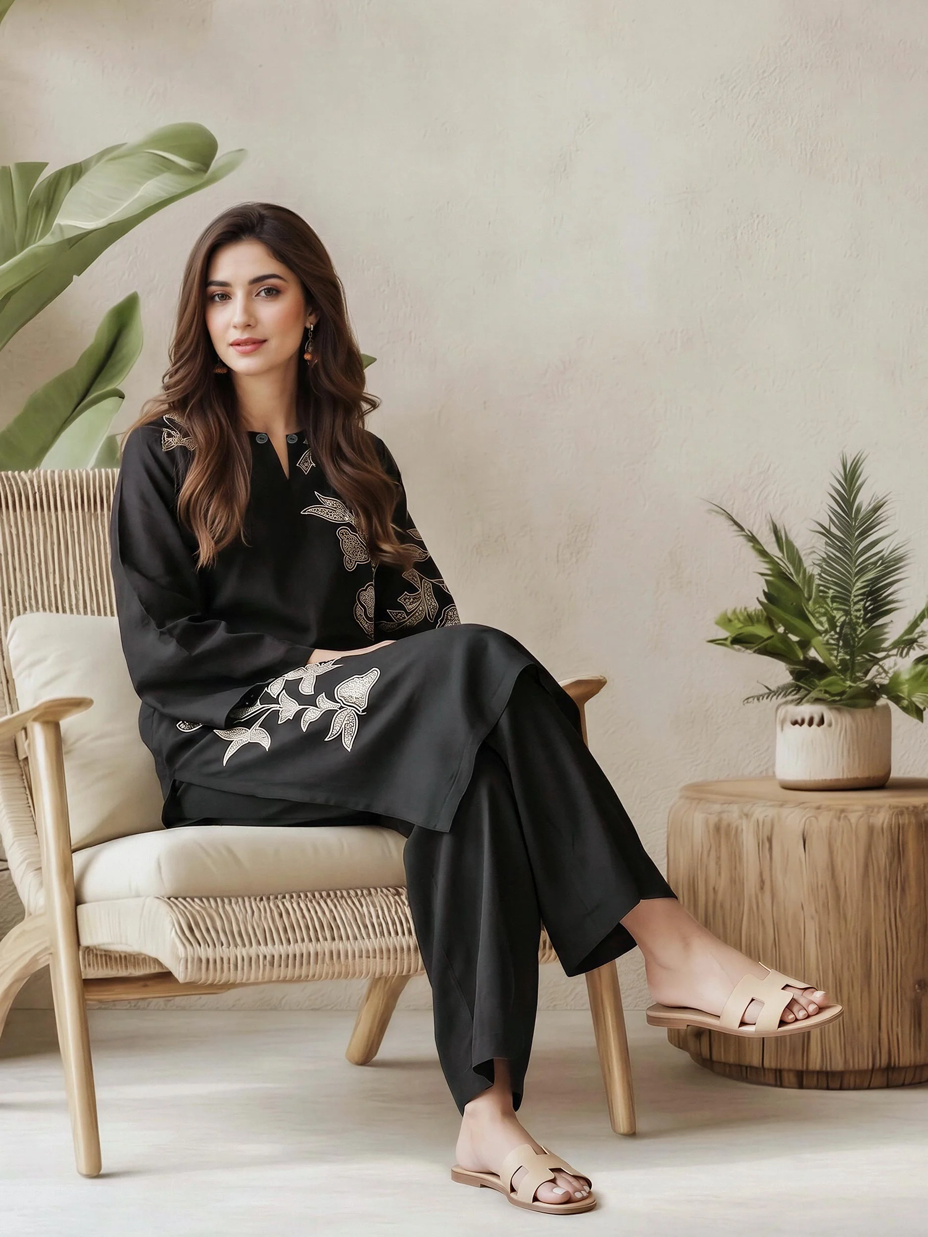 2 Piece Lawn Suit- Embroidered (Pret)